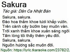 Lời Bài Hát Sakura