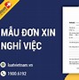 Mẫu Đơn Xin Thôi Việc Ở Nhật